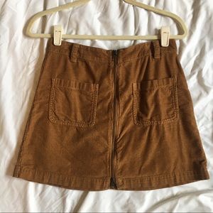 Madewell Corduroy Brown Mini Skirt 27
